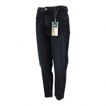 Дънки жени ONLY 15235351-Blue Black Denim-1