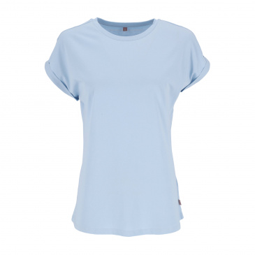 Тениска жени BACKENPULVER SPONSOR super-easyshirt-hellblau