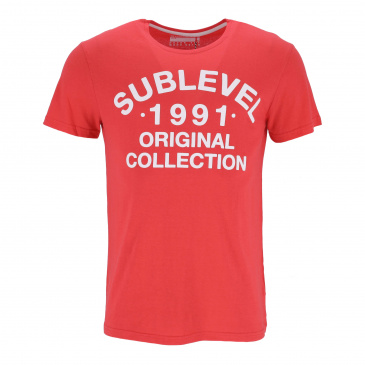 Тениска мъже Sublevel H12022G22411A-bright red