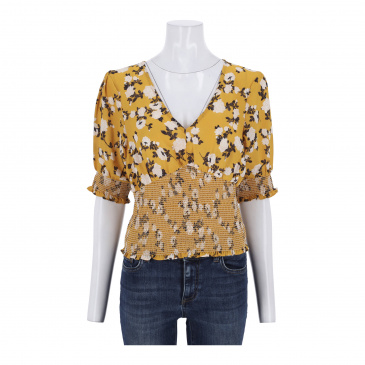 Блуза жени BRAVE SOUL CG557109-YELLOW FLORAL COMBO