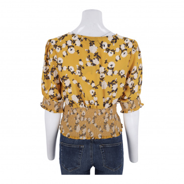 Блуза жени BRAVE SOUL CG557109-YELLOW FLORAL COMBO