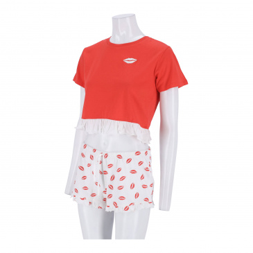 Пижама жени BRAVE SOUL CG557219-RED/WHITE PRINT