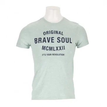 Тениска мъже BRAVE SOUL CG561482-MINT MIX/NAVY