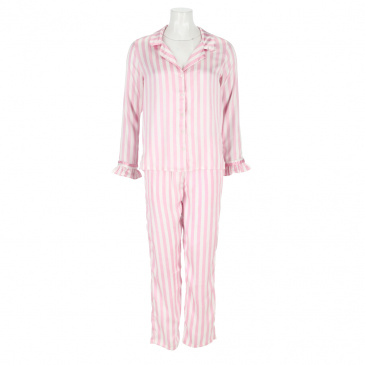 Пижама жени BRAVE SOUL CG568447-WHITE/PINK STRIPE