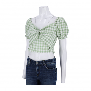 Топ BRAVE SOUL CG570802-GREEN/WHITE CHECK