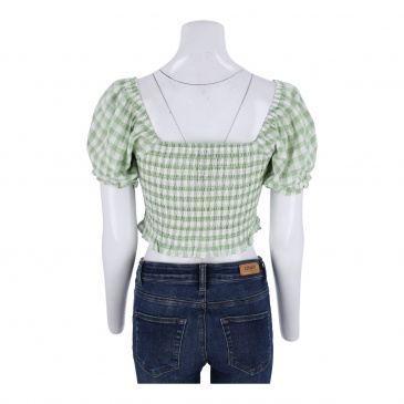 Топ BRAVE SOUL CG570802-GREEN/WHITE CHECK