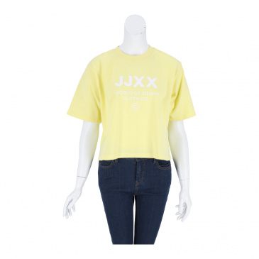 Тениска жени JJXX 12200326-elfin yellow/bright whi