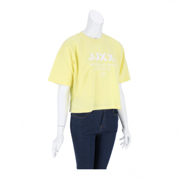 Тениска жени JJXX 12200326-elfin yellow/bright whi