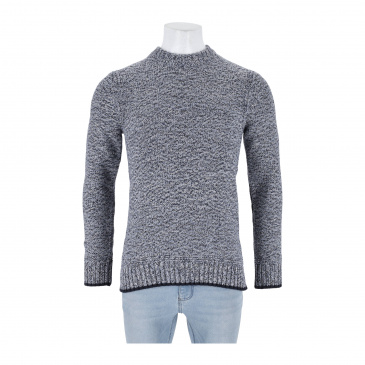 Пуловер мъже Selected Homme 16090708-true navy/oatmeal twist