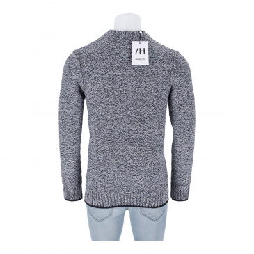 Пуловер мъже Selected Homme 16090708-true navy/oatmeal twist